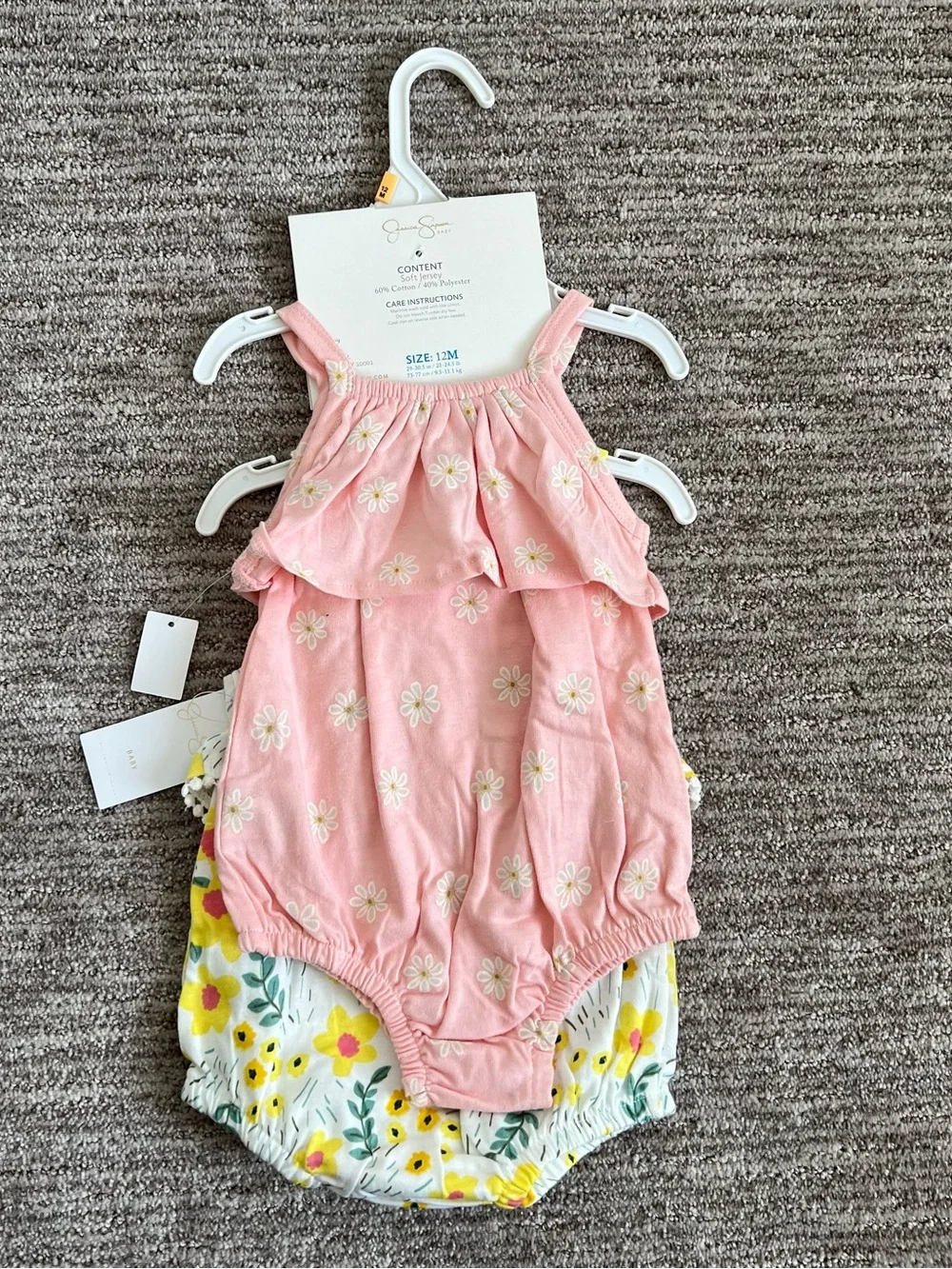 NWT Jessica Simpson Baby Summer Bodysuits 2 Pack